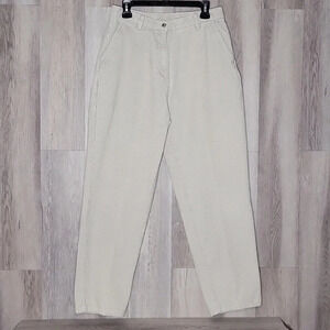 Woolrich Vintage‎ Womens Corduroy Cream Button Zipper Casual Pants Size 12